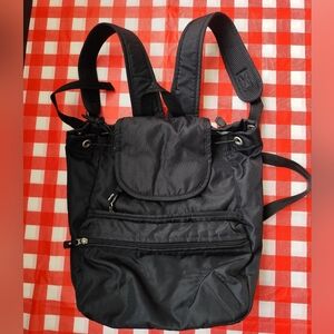 Derek Alexander Black Nylon Backpack